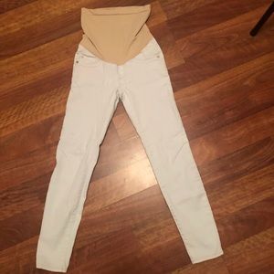 Light Blue Denim Maternity Jeans.